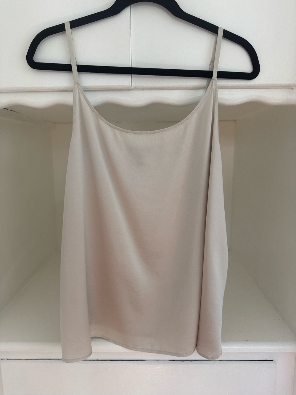 Eileen Fisher- System Stretch Silk Charmeuse Cami Sz Large